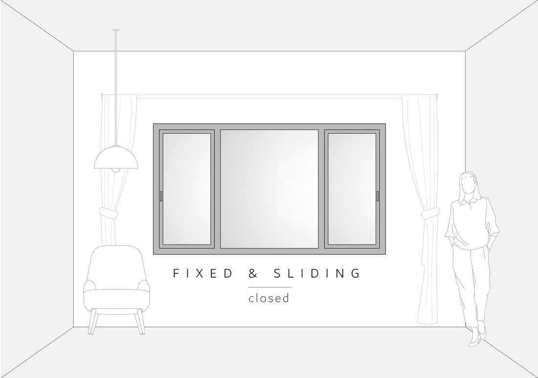 Aluminium Sliding Window - Free CAD Drawings